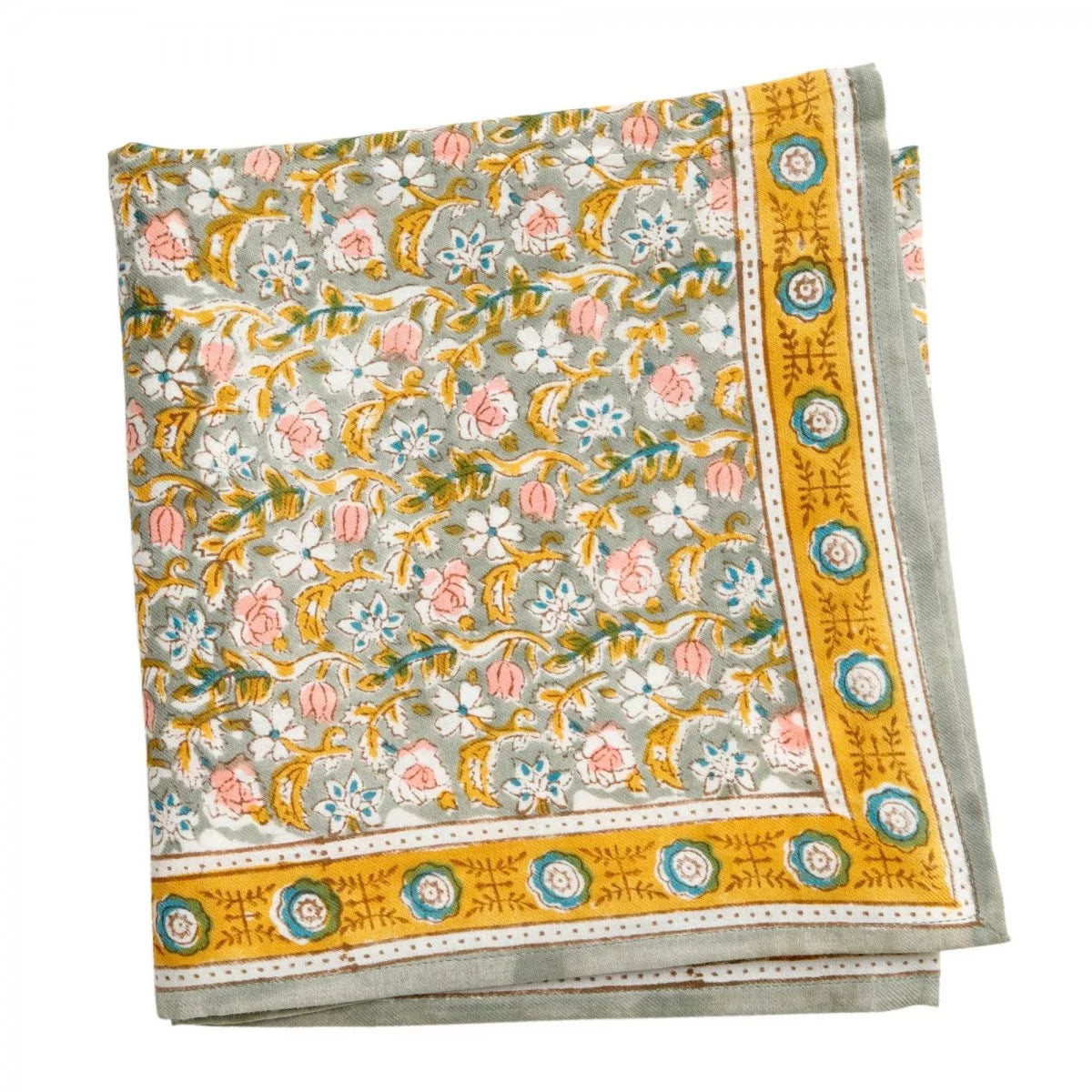 Foulard Indien - Absynthe Vert de Gris