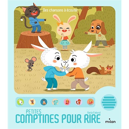 Livre sonore - Petites comptines pour rire ( à partir de 1 an)