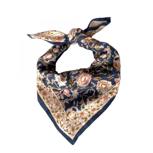 Foulard indien enfant Miraj Indigo