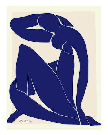 Affiche Matisse Nu bleu