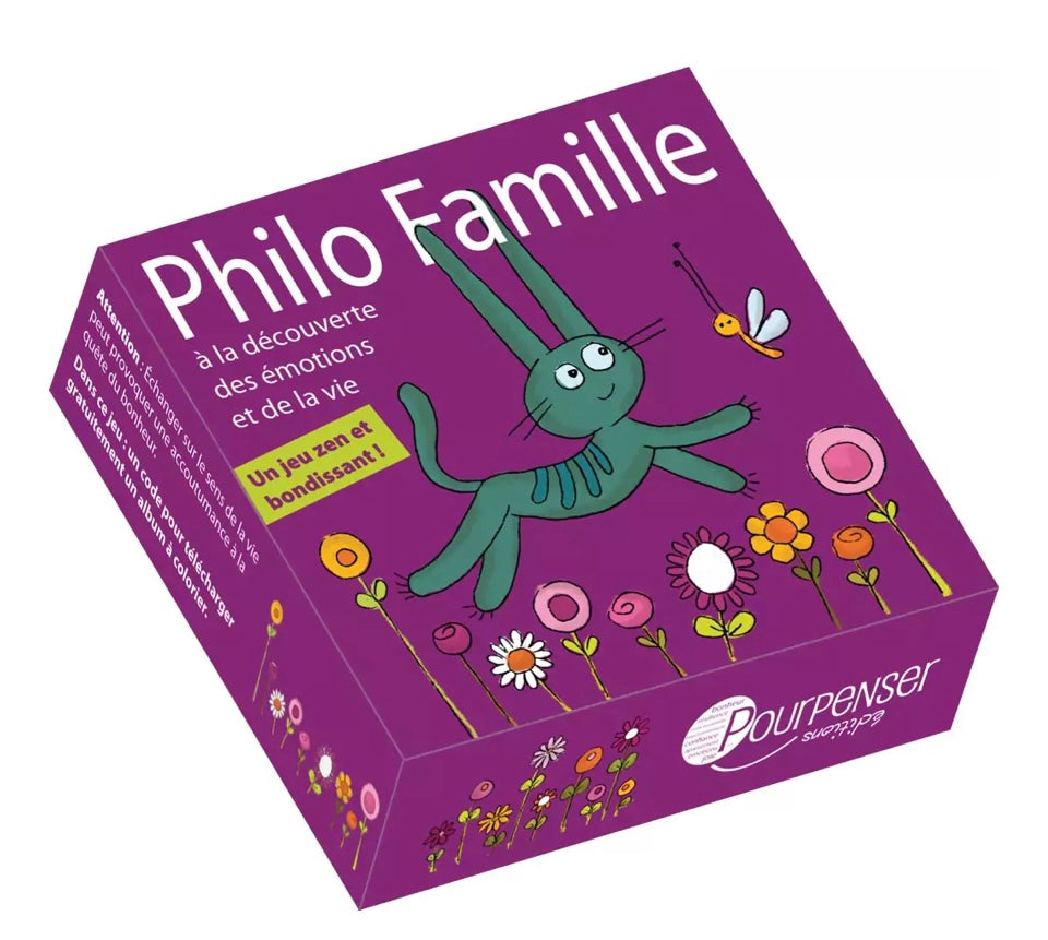jeu Philo famille - 54 cartes boîte cloche 5 ans