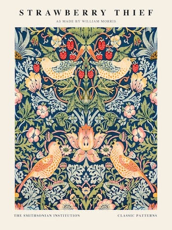 Affiche William Morris - Strawberry Thief